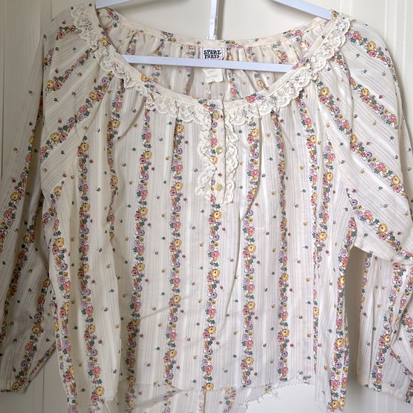 Vintage Top Spare Parts California Prairie Cottagecore Sz M 90s - Picture 1 of 13
